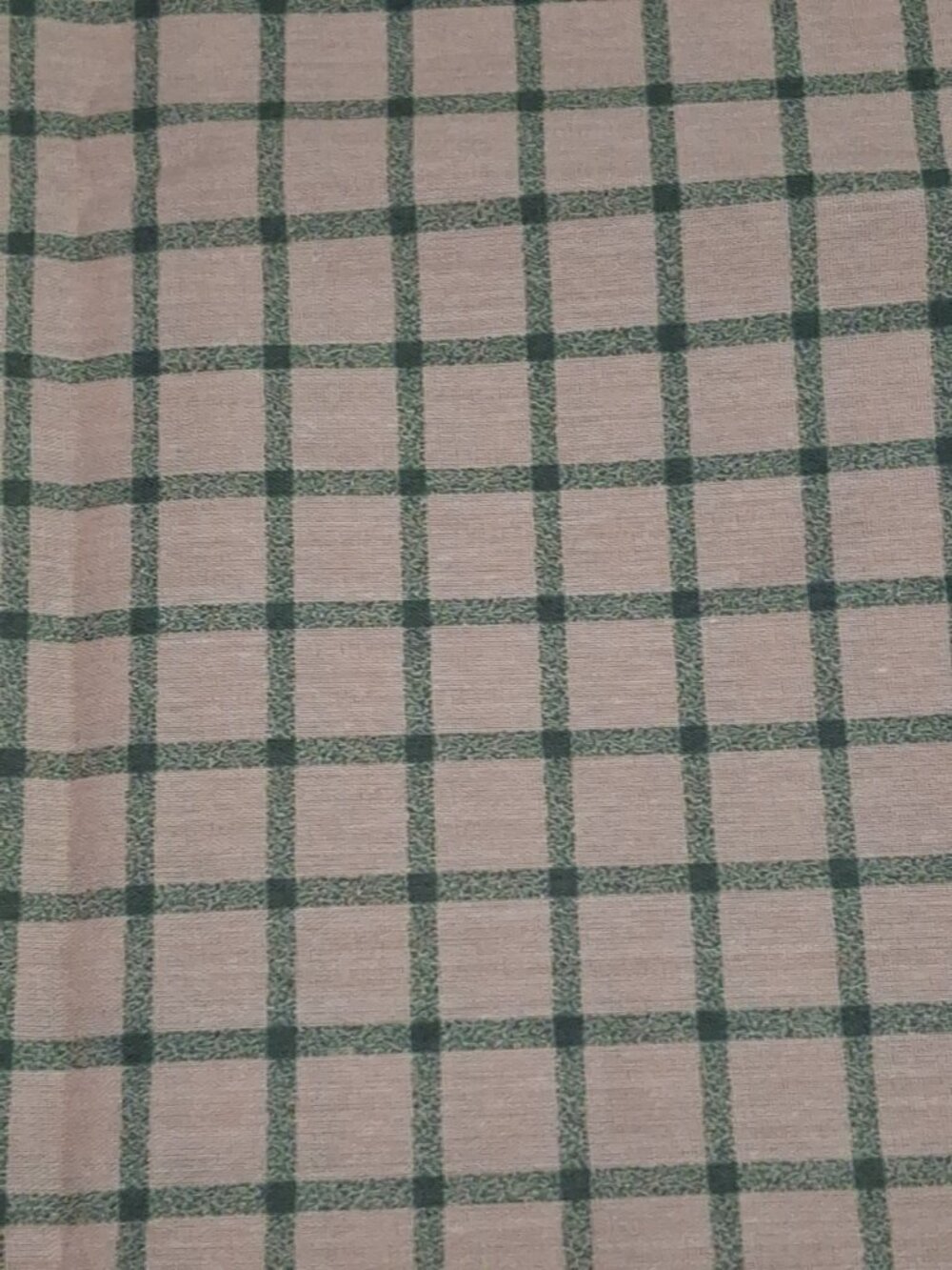 Fabric Traditions-#5300- Primitive Plaid Cotton -Beige Green 60" L x 26" W